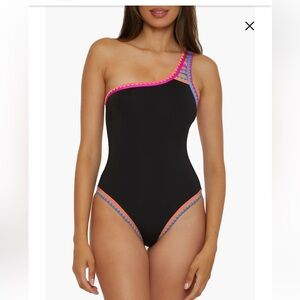 Lucky brand Avila Asymmetric one piece swimsuit